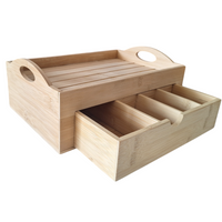 TACA PUDEŁKO BAMBUSOWE ORGANIZER POJEMNIK NA PRODUKTY KOSMETYKI 7 PR`EGRODY